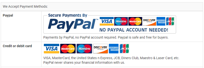 Payment Methods